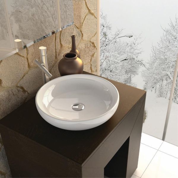 روشویی روکابینتی گلسار مدل گرد لومینوس GL10